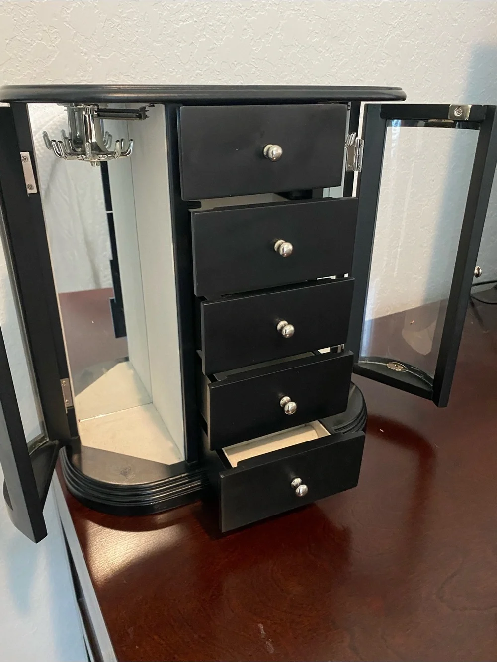 Java Finish Jewelry Armoire